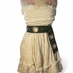 Anthropologie Women's Eyelet White Dress